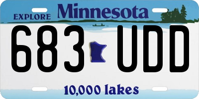 MN license plate 683UDD