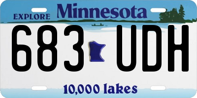 MN license plate 683UDH