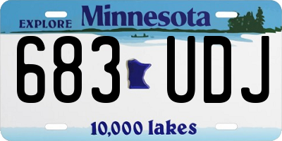 MN license plate 683UDJ