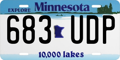 MN license plate 683UDP