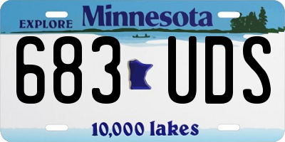 MN license plate 683UDS