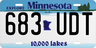 MN license plate 683UDT