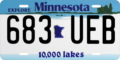 MN license plate 683UEB