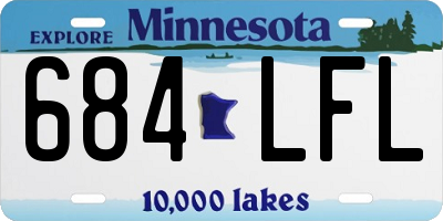MN license plate 684LFL