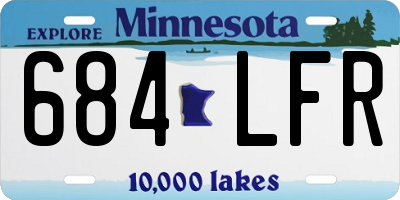 MN license plate 684LFR
