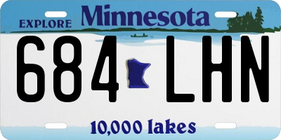 MN license plate 684LHN
