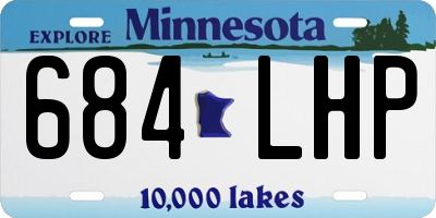 MN license plate 684LHP