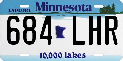 MN license plate 684LHR