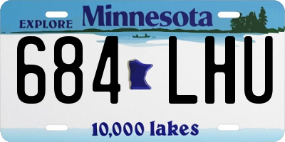 MN license plate 684LHU