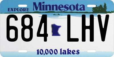 MN license plate 684LHV