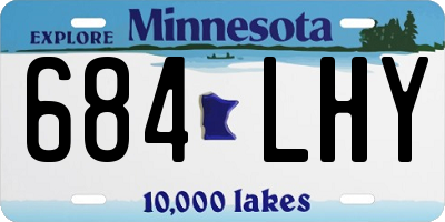 MN license plate 684LHY