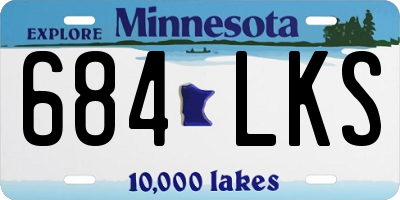 MN license plate 684LKS
