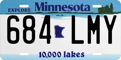 MN license plate 684LMY