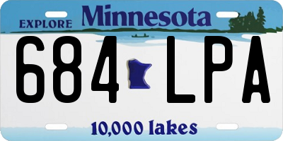 MN license plate 684LPA