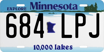 MN license plate 684LPJ
