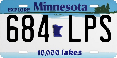 MN license plate 684LPS