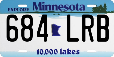 MN license plate 684LRB