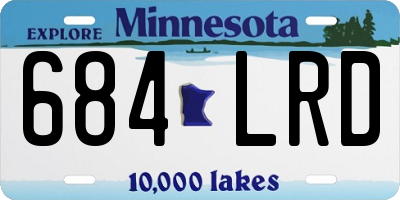 MN license plate 684LRD