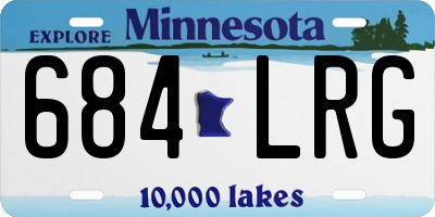 MN license plate 684LRG