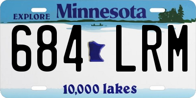 MN license plate 684LRM