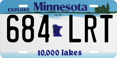 MN license plate 684LRT