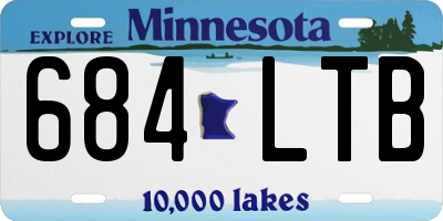 MN license plate 684LTB