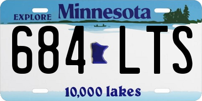 MN license plate 684LTS