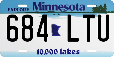 MN license plate 684LTU