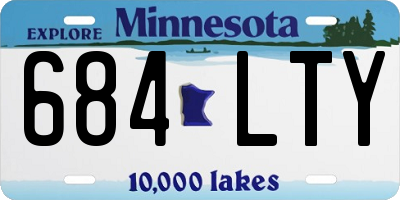 MN license plate 684LTY