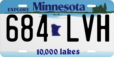 MN license plate 684LVH