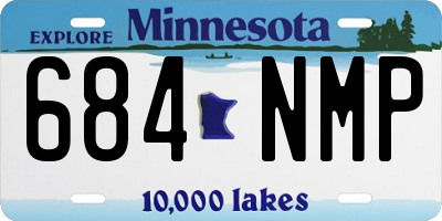 MN license plate 684NMP