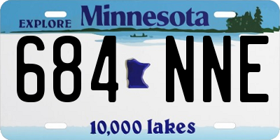 MN license plate 684NNE