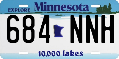 MN license plate 684NNH