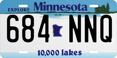 MN license plate 684NNQ