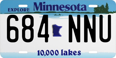 MN license plate 684NNU