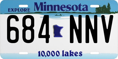 MN license plate 684NNV