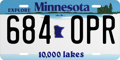 MN license plate 684OPR