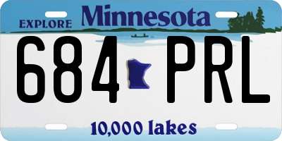 MN license plate 684PRL