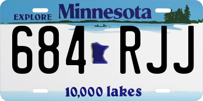 MN license plate 684RJJ