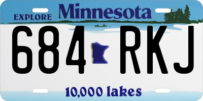 MN license plate 684RKJ