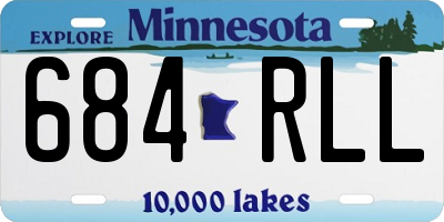 MN license plate 684RLL