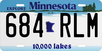 MN license plate 684RLM