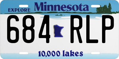 MN license plate 684RLP