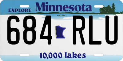 MN license plate 684RLU