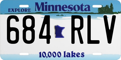 MN license plate 684RLV
