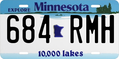 MN license plate 684RMH
