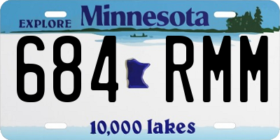 MN license plate 684RMM