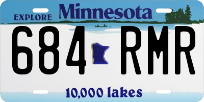 MN license plate 684RMR
