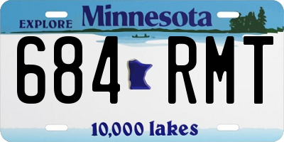 MN license plate 684RMT