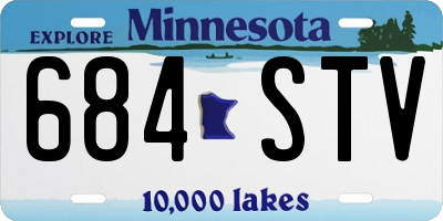 MN license plate 684STV
